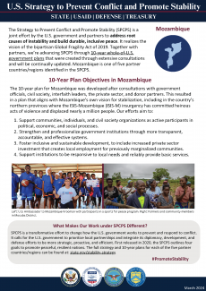 U.S. Strategy to Prevent Conflict and Promote Stability: SPCPS Activities in Mozambique