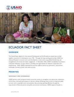 USAID Ecuador Fact Sheet