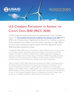 U.S.-Caribbean Partnership to Address the Climate Crisis 2030 fact sheet