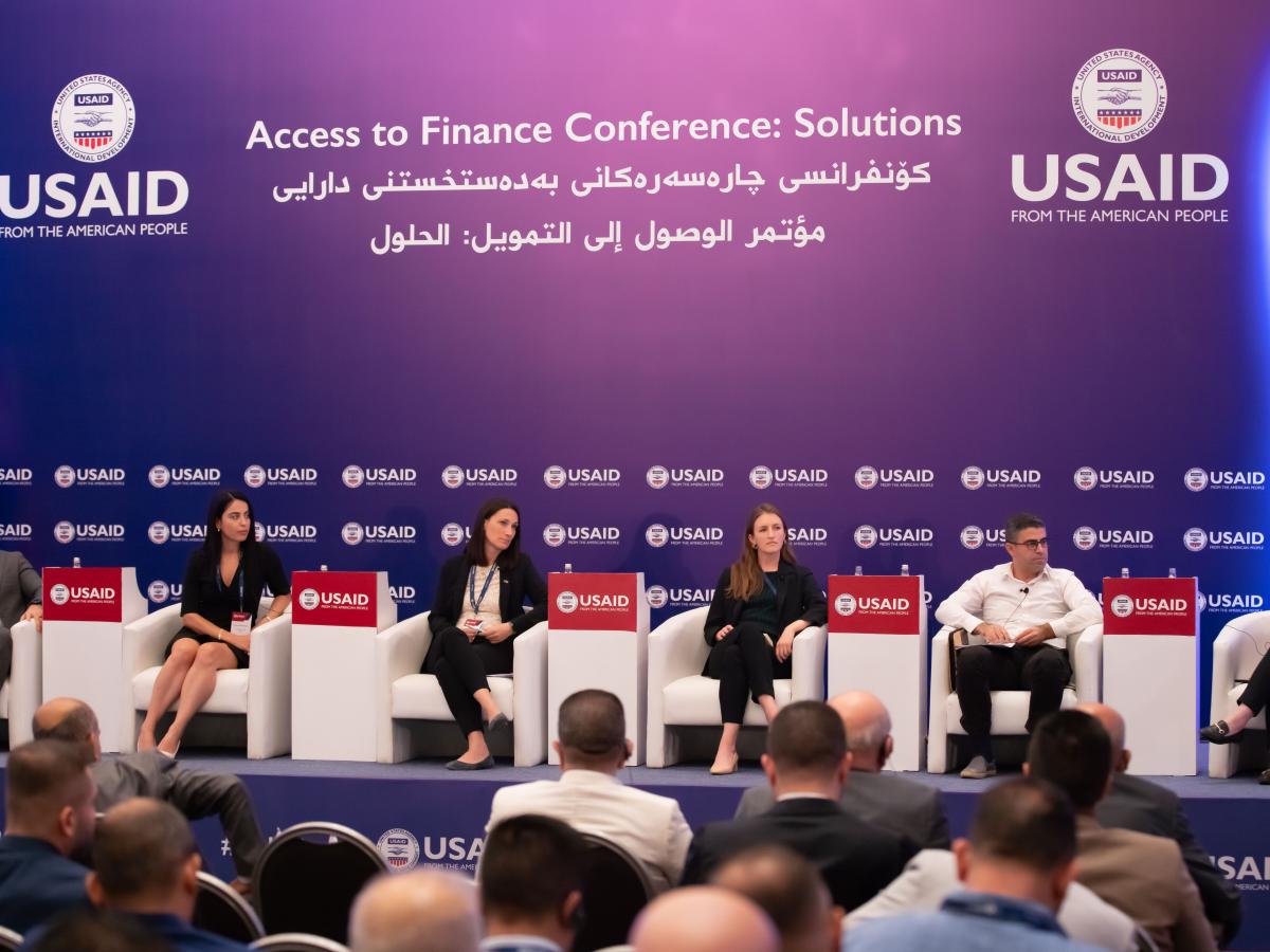Panelists Speaking at the USAID Access to Finance Conference 2023