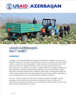 Cover for USAID Azerbaijan Fact Sheet