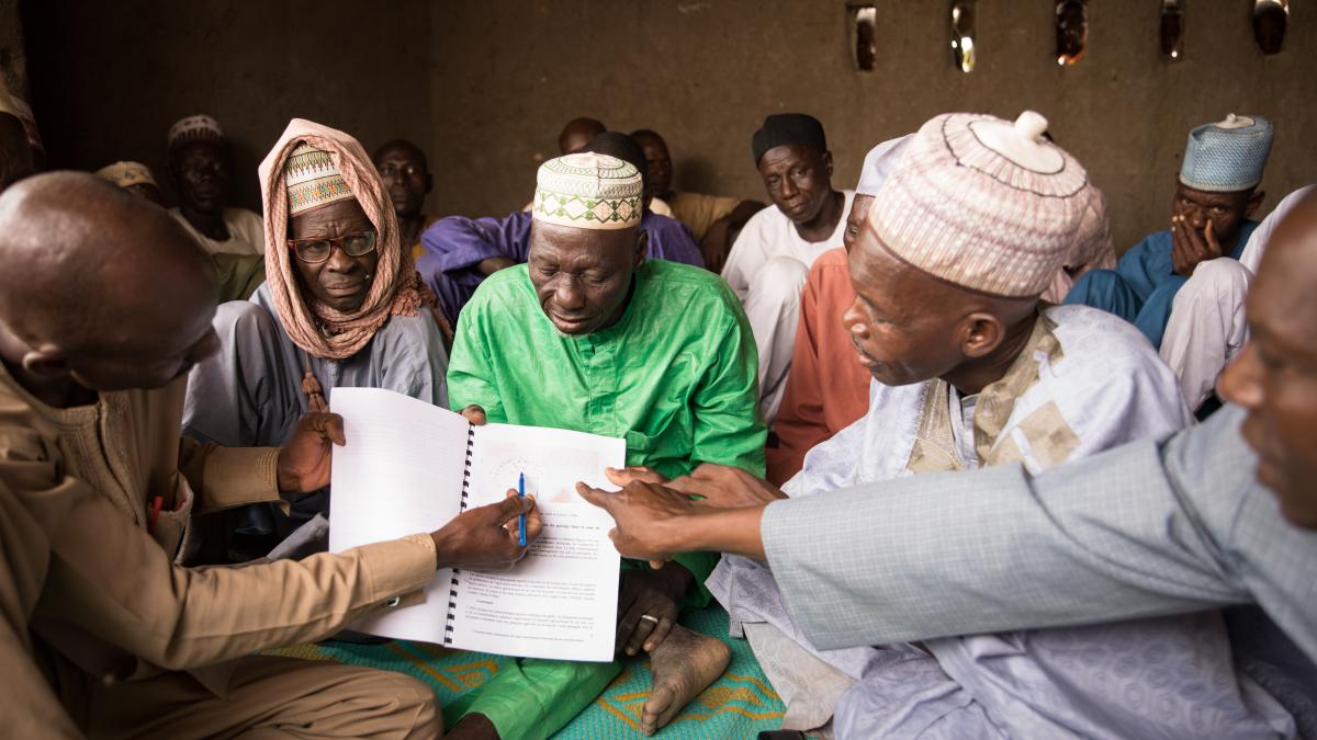 Local Convention Discussion In a Village In Niger