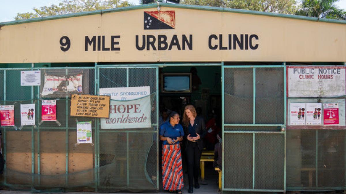 Administrator Power visited the 9 Mile Clinic in Papua New Guinea to see the impact of the U.S. President’s Emergency Plan for AIDS Relief (PEPFAR).