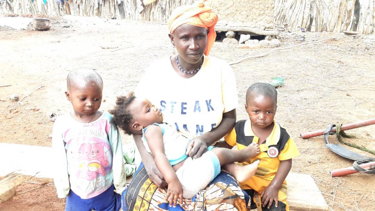 Fatoumata Bagayoko and her children