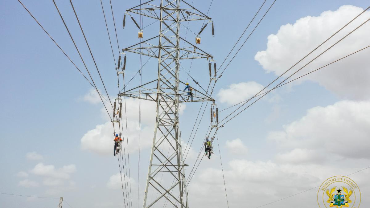 Power lines in Ghana