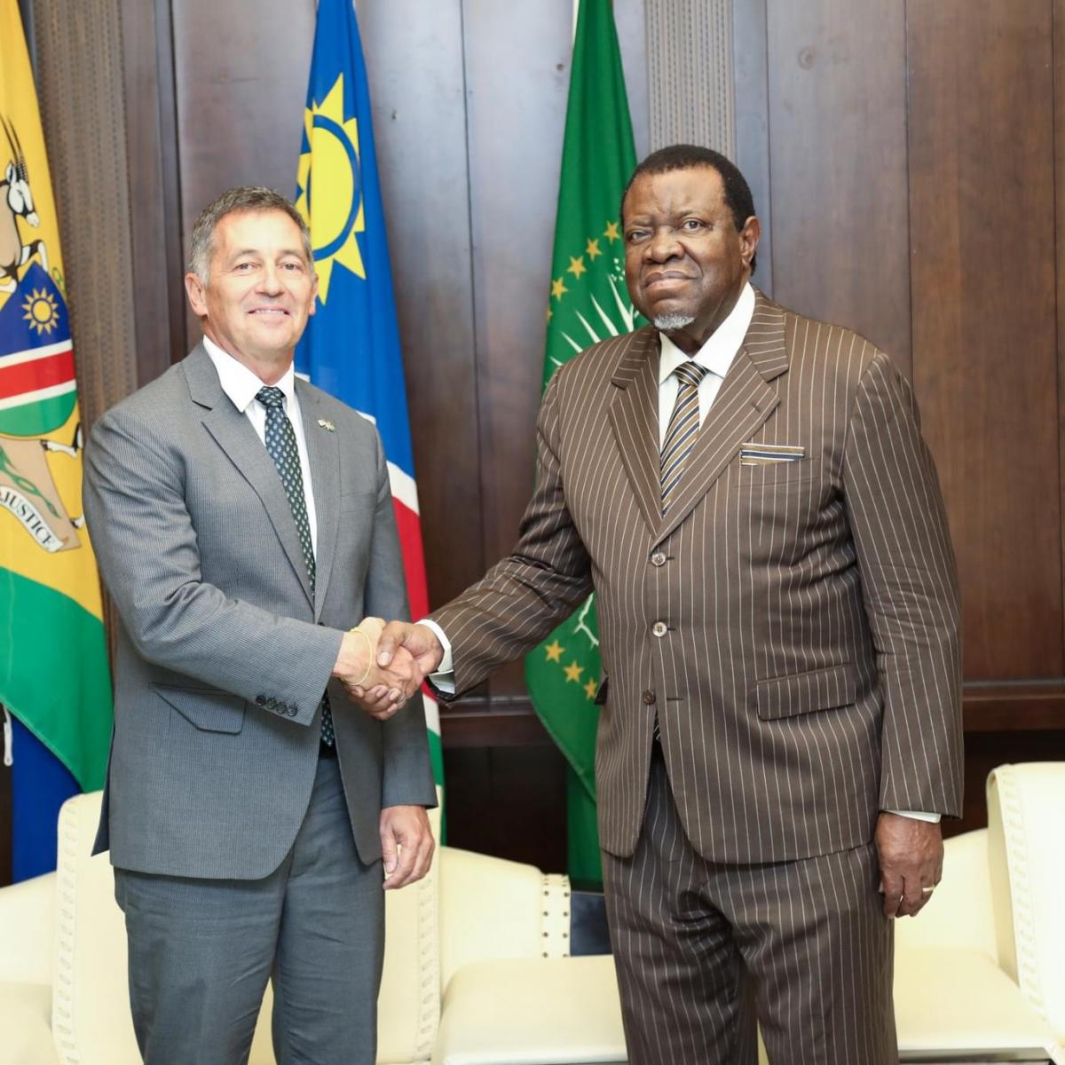U.S. Ambassador and Namibian President