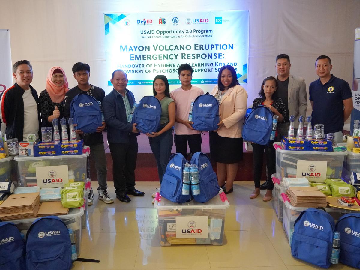 U.S. Donates Nearly Php10 Million to Support Learners, Teachers Affected by Mayon Volcano Eruption