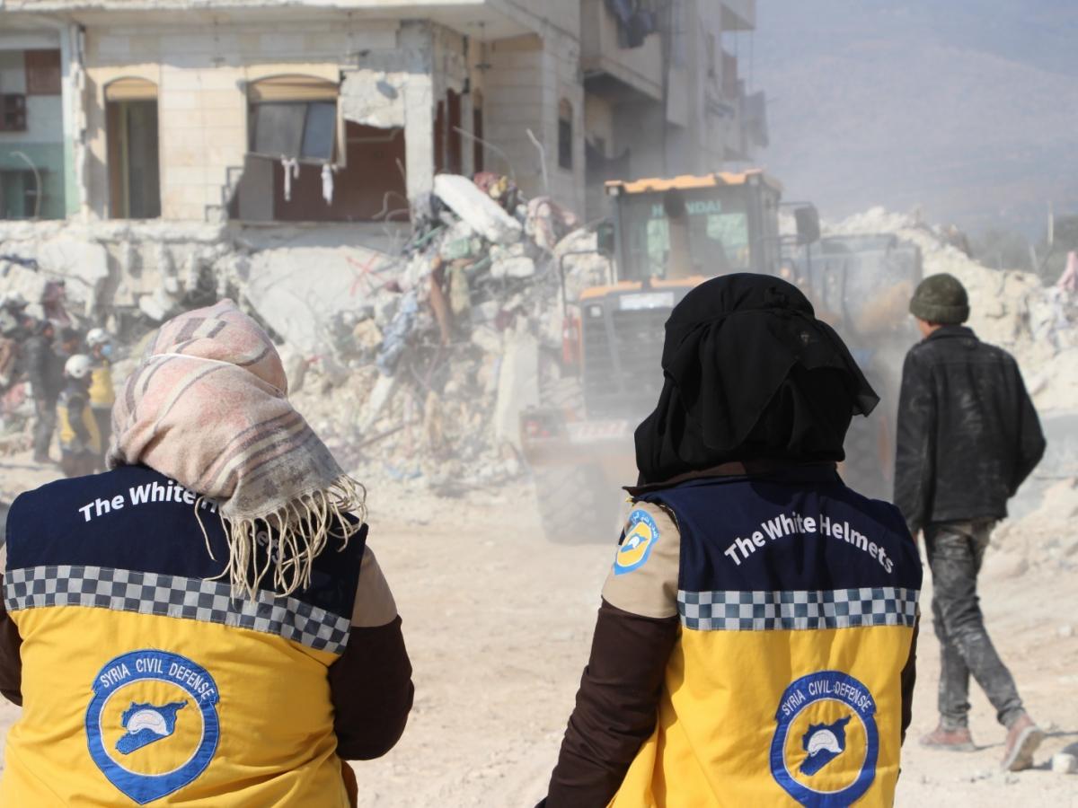 White Helmets women volunteers