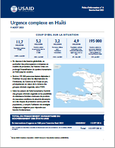 2023-08-09 USAID-BHA Haiti Complex Emergency Fact Sheet #6 - French