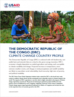 2023 USAID DRC Climate Change Country Profile Thumbnail