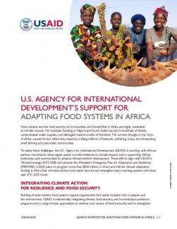 USAID’s Support for Adapting Food Systems in Africa