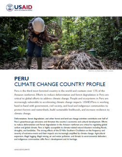 2023 USAID Peru Climate Change Country Profile Thumbnail