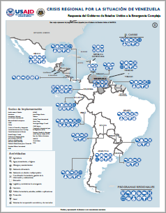 2024-03-06 USG Venezuela Regional Crisis Program Map - Spanish