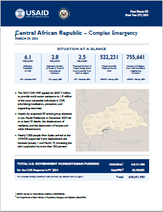2024-03-29 USG Central African Republic Complex Emergency Fact Sheet #2