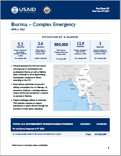 2024-04-04 USG Burma Complex Emergency Crisis Fact Sheet #3