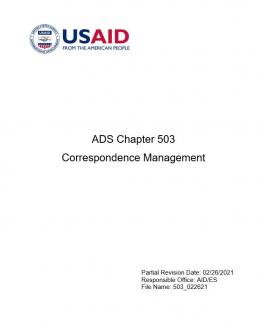 Cover image for ADS 503