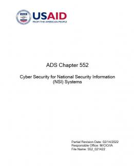 Cover image for ADS 552
