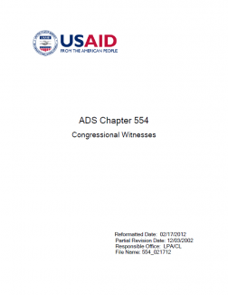 Cover image for ADS 554