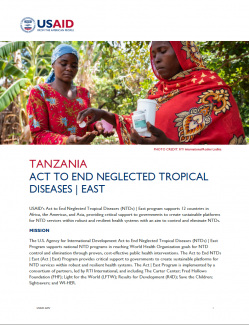 ACT TO END NEGLECTED TROPICAL DISEASES | EAST Factsheet