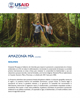 Amazonía Mía Fact Sheet
