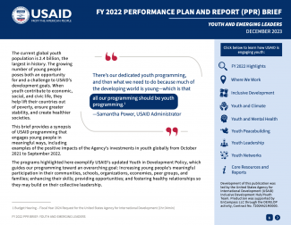 FY 2022 Performance Plan and Report (PPR) Brief