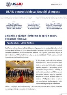 Cover USAID Moldova Newsletter October ROM