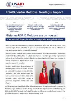 Cover Newsletter USAID Moldova August September Romanian