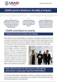 Cover image for USAID Moldova Newsletter for February / March in Romanian