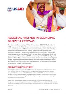 Regional Partner in Economic Growth: ECOWAS