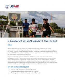 El Salvador Citizen Security Fact Sheet