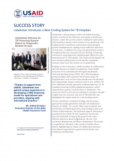 Success Story - Uzbekistan Introduces a New Funding System for TB Hospitals