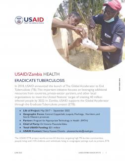 USAID Eradicate Tuberculosis Fact Sheet