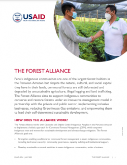 Cover of the Forest Alliance fact sheet