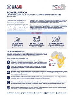 French Power Africa Fact Sheet Cover