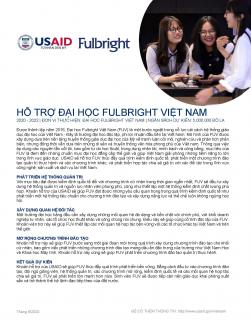 Tờ thông tin: Hỗ trợ Đại học Fulbright Việt Nam (FUV) - cover image