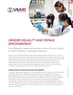 Gender Equality and Female Empowerment
