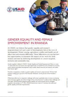Gender Equality Fact Sheet