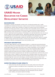 USAID Higher Education for Career Development Initiative