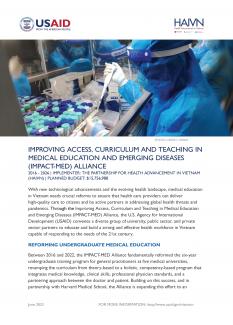 Improving Access, Curriculum and Teaching in Medical Education and Emerging Diseases (IMPACT MED) Alliance