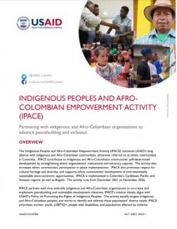 Fact Sheet Indigenous Peoples and Afro-Colombian Empowerment Activity