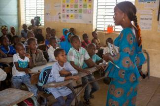 Une classe Lecture Pour Tous au Sénégal