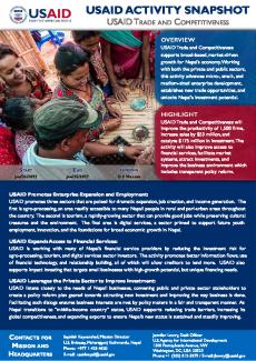 Nepal Snapshot EGO USAID Trade and Competitiveness Cover