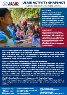 Nepal Snapshot HO USAID Inclusive Livelihoods-Central Cover