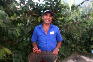 Coffee producer in Barrio Nuevo, Chiapas, Mexico.
