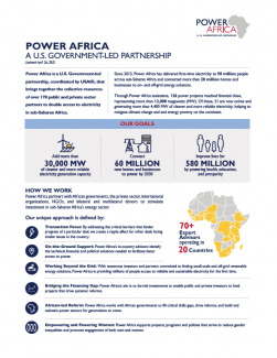 Power Africa Fact Sheet Cover