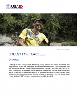 Energy for Peace Fact Sheet