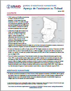 USAID-BHA Chad Assistance Overview - January 2024 - French