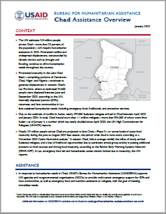 USAID-BHA Chad Assistance Overview - January 2024