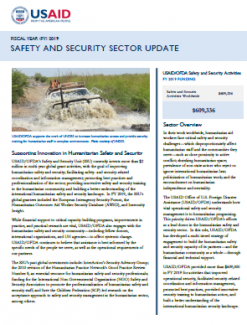 USAID-OFDA Safety and Security Sector Update - FY 2019
