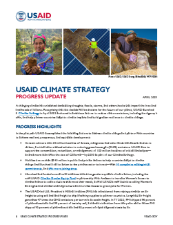 USAID Climate Strategy Progress Update – April 2023
